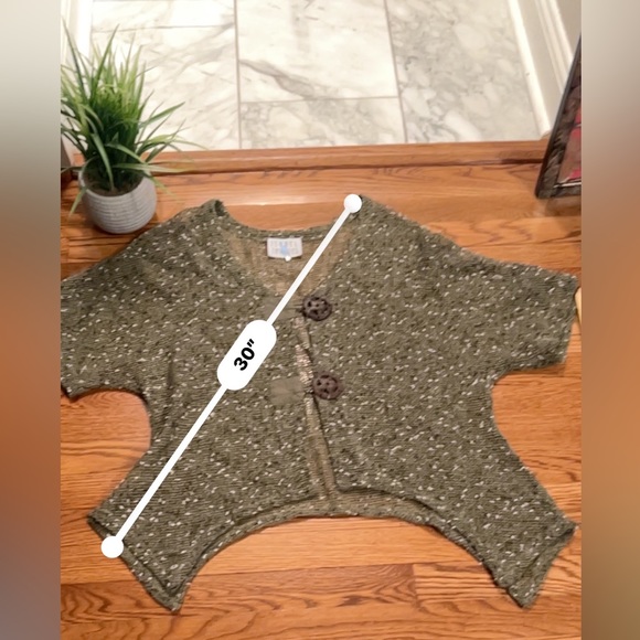 Isabel Taveres Net Hunter Green Cárdigan OS Fits Most Excellent Like New - Picture 14 of 14